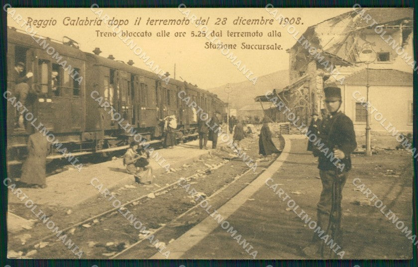 Reggio Calabria Terremoto delle Calabrie cartolina QZ4176 – fronte