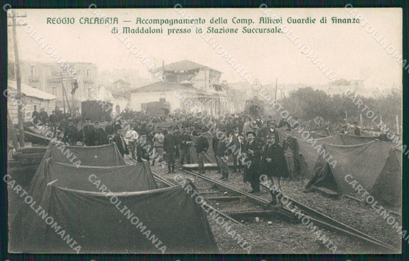 Reggio Calabria Terremoto delle Calabrie cartolina QZ4177 – fronte