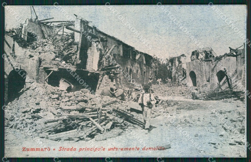 Vibo Valentia San Gregorio d'Ippona Zammarò Terremoto Calabrie cartolina QZ4186 – fronte