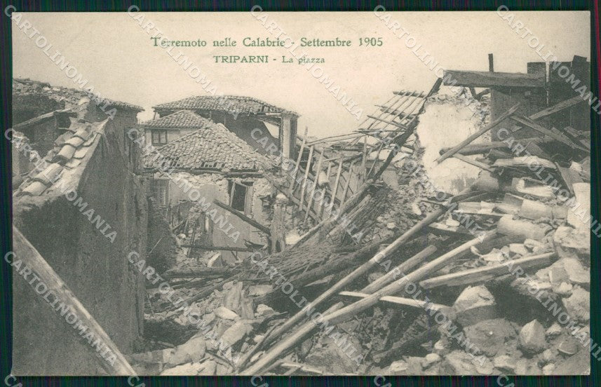 Vibo Valentia Triparni Terremoto delle Calabrie cartolina QZ4191 – fronte