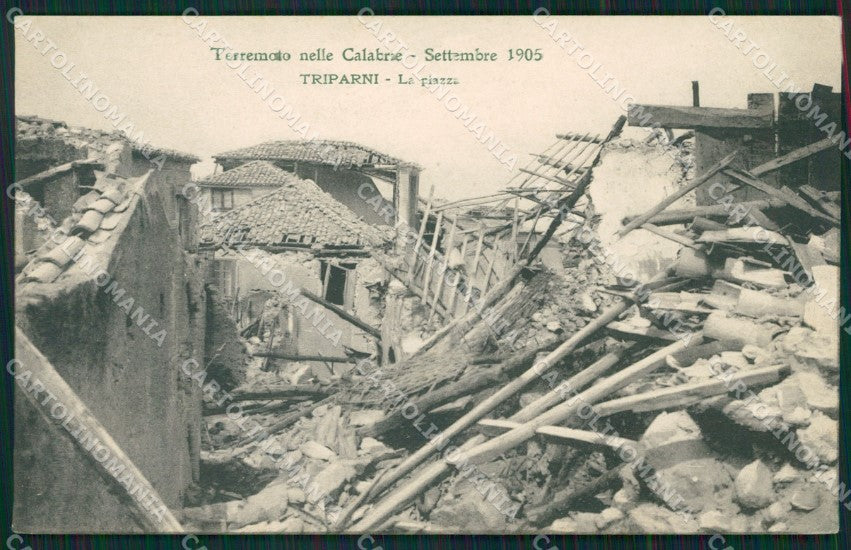 Vibo Valentia Triparni Terremoto delle Calabrie cartolina QZ4192 – fronte