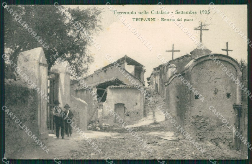 Vibo Valentia Triparni Terremoto delle Calabrie cartolina QZ4193 – fronte