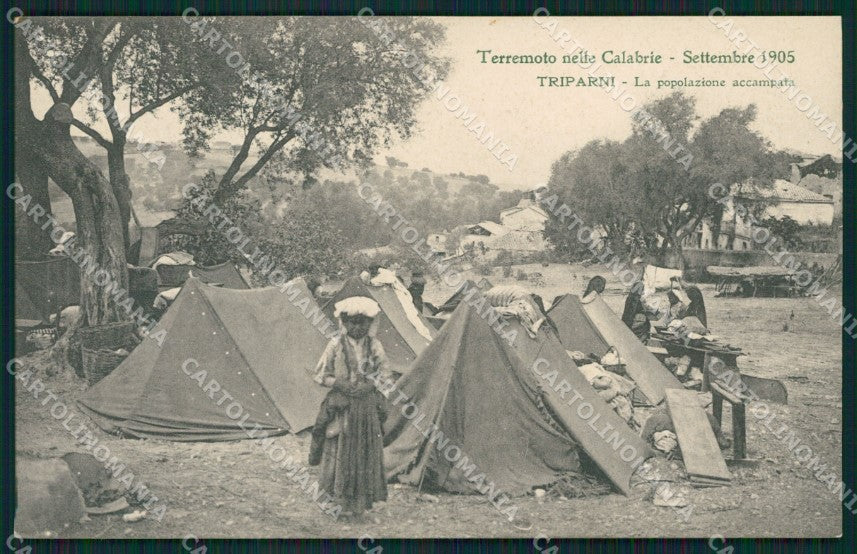 Vibo Valentia Triparni Terremoto delle Calabrie cartolina QZ4195 – fronte