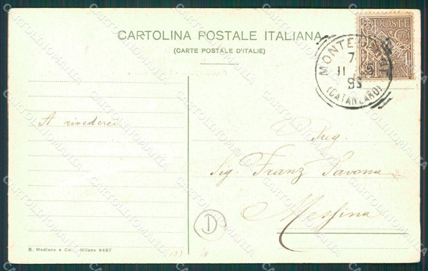 Vibo Valentia Parghelia Terremoto delle Calabrie cartolina QZ4204 – retro