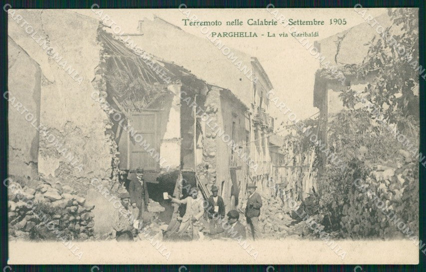 Vibo Valentia Parghelia Terremoto delle Calabrie cartolina QZ4206 – fronte