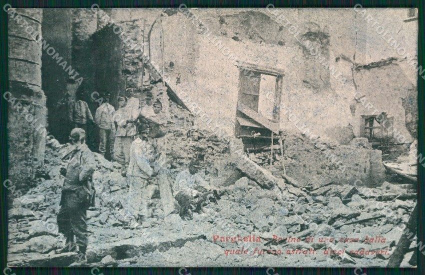 Vibo Valentia Parghelia Terremoto delle Calabrie cartolina QZ4207 – fronte