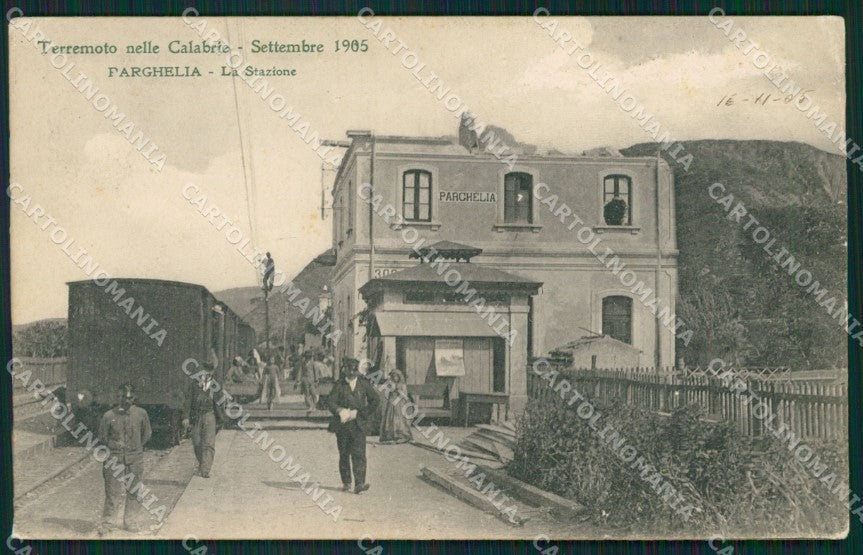 Vibo Valentia Parghelia Terremoto delle Calabrie ABRASA cartolina QZ4212 – fronte