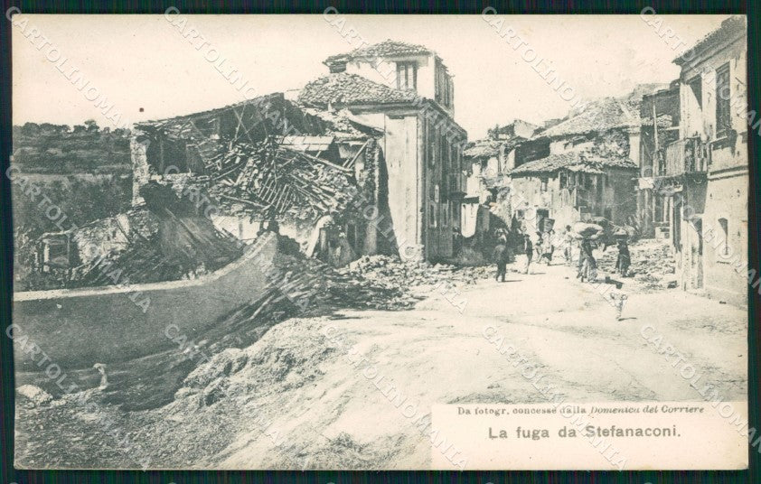 Vibo Valentia Stefanaconi Terremoto delle Calabrie cartolina QZ4223 – fronte