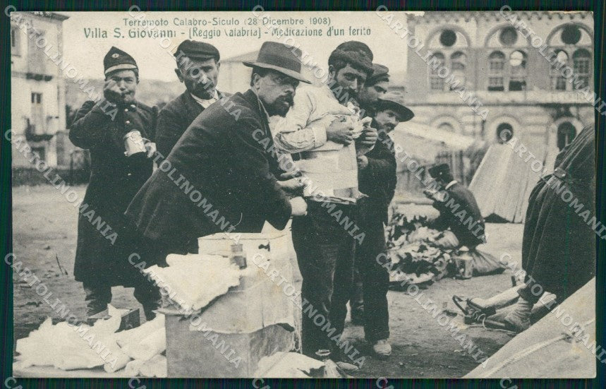 Reggio Calabria Villa San Giovanni Terremoto delle Calabrie cartolina QZ4246 – fronte