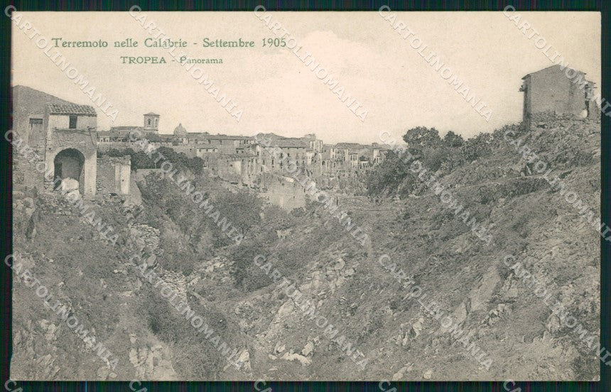Vibo Valentia Tropea Terremoto delle Calabrie cartolina QZ4257 – fronte