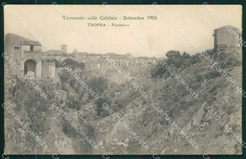 Vibo Valentia Tropea Terremoto delle Calabrie cartolina QZ4258 – fronte