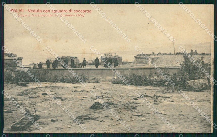 Reggio Calabria Palmi Terremoto delle Calabrie cartolina QZ4261 – fronte