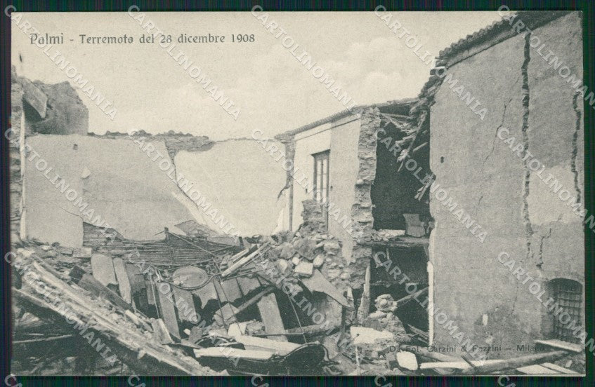 Reggio Calabria Palmi Terremoto delle Calabrie cartolina QZ4263 – fronte