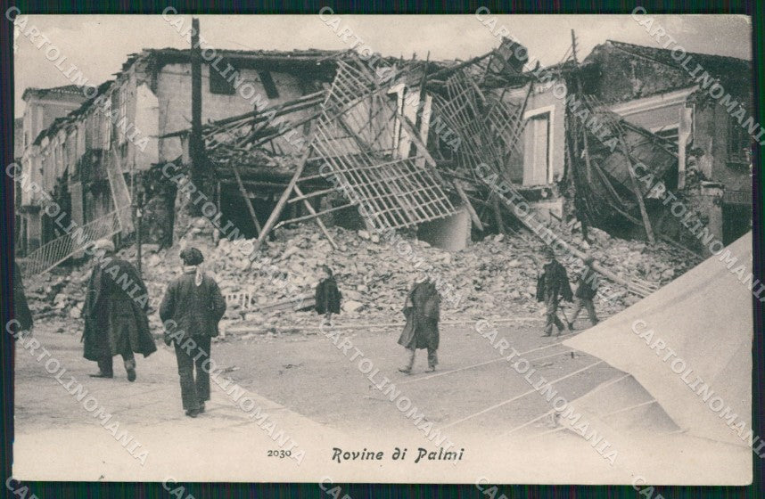 Reggio Calabria Palmi Terremoto delle Calabrie cartolina QZ4265 – fronte
