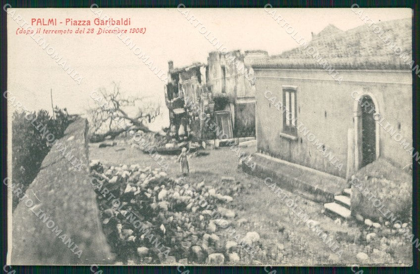 Reggio Calabria Palmi Terremoto delle Calabrie cartolina QZ4268 – fronte