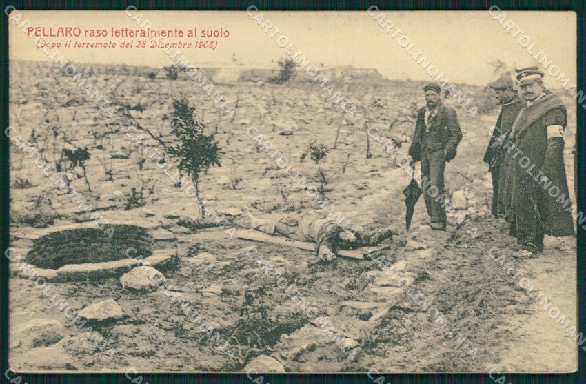 Reggio Calabria Pellaro Terremoto delle Calabrie cartolina QZ4292 – fronte