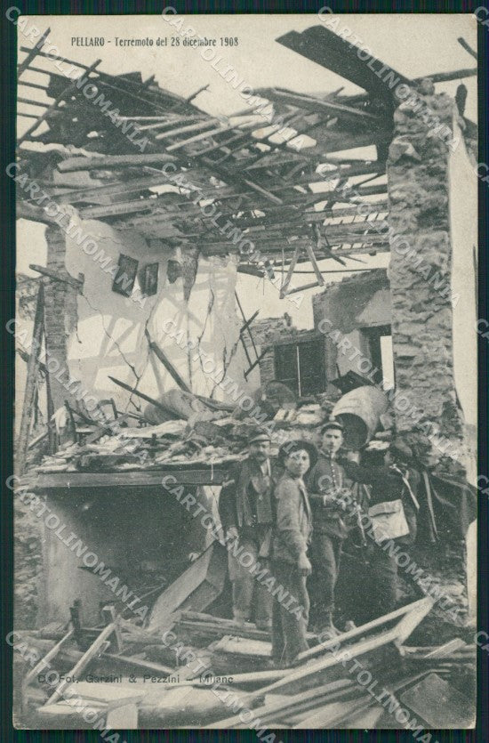 Reggio Calabria Pellaro Terremoto delle Calabrie cartolina QZ4295 – fronte