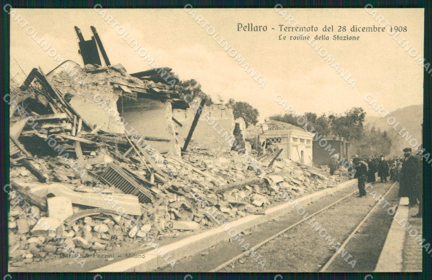 Reggio Calabria Pellaro Terremoto delle Calabrie cartolina QZ4297 – fronte