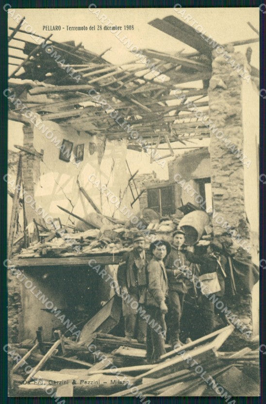 Reggio Calabria Pellaro Terremoto delle Calabrie cartolina QZ4299 – fronte