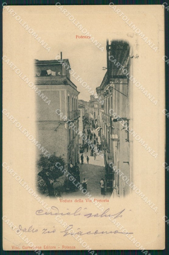 Potenza città PIEGHE cartolina QZ4354 – fronte
