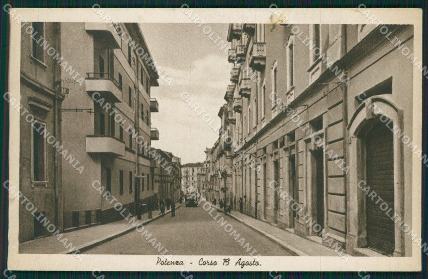 Potenza città STRAPPINO PIEGA cartolina QZ4360 – fronte