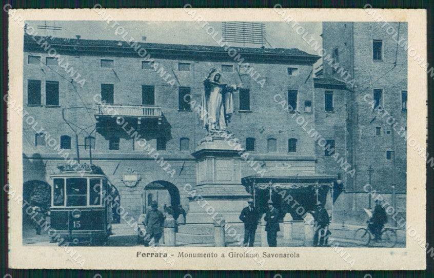Ferrara città Tram cartolina QZ4366 – fronte