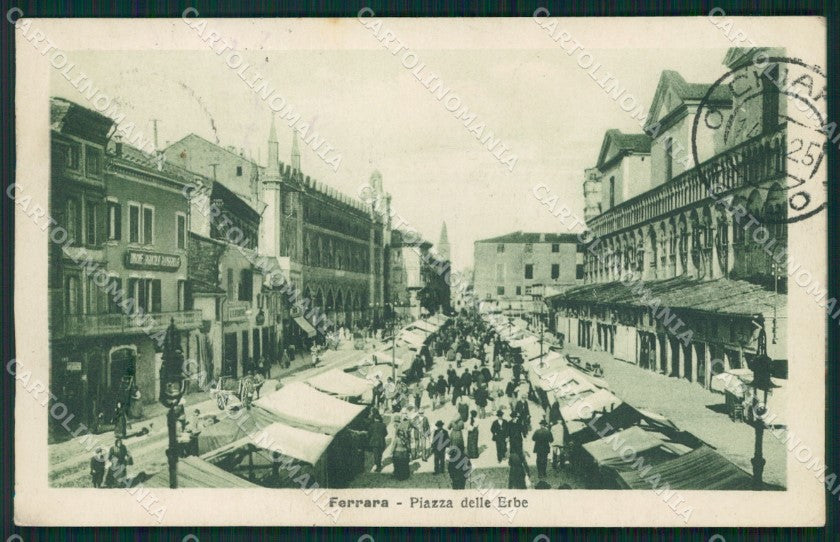 Ferrara città Mercato ANGOLINO SCOLLATO cartolina QZ4390 – fronte