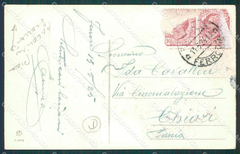 Ferrara città Mercato ANGOLINO SCOLLATO cartolina QZ4390 – retro