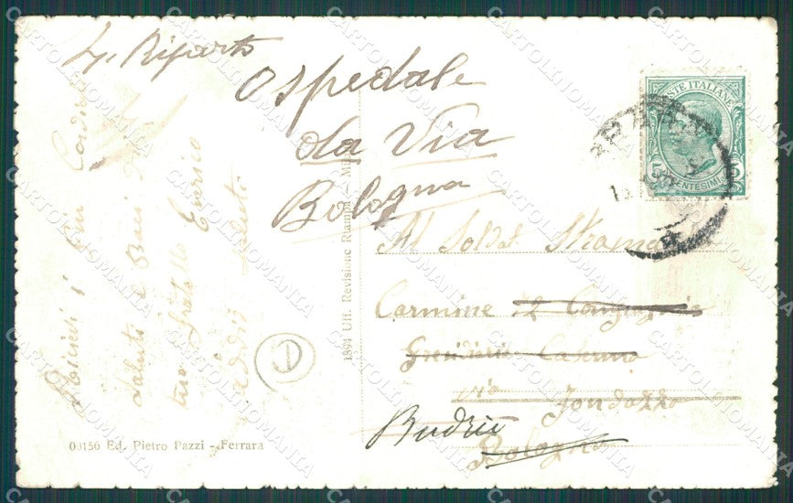 Ferrara città Tram cartolina QZ4391 – retro