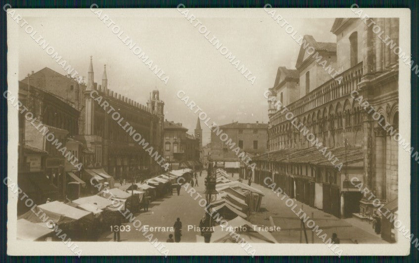 Ferrara città Mercato foto cartolina QZ4412 – fronte