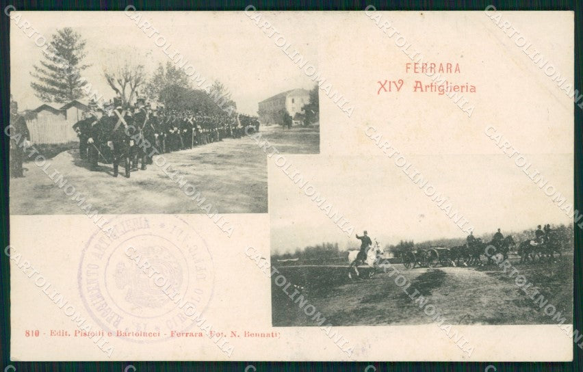Ferrara città Militari Artiglieria cartolina QZ4450 – fronte