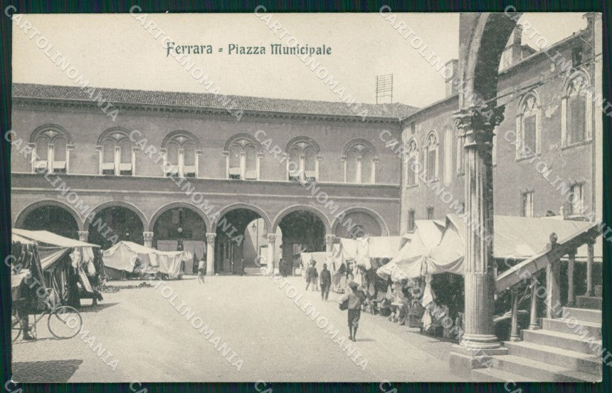 Ferrara città Mercato cartolina QZ4461 – fronte