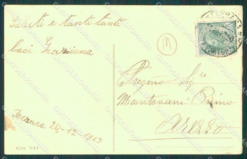 Ferrara città Aviazione cartolina QZ4467 – retro