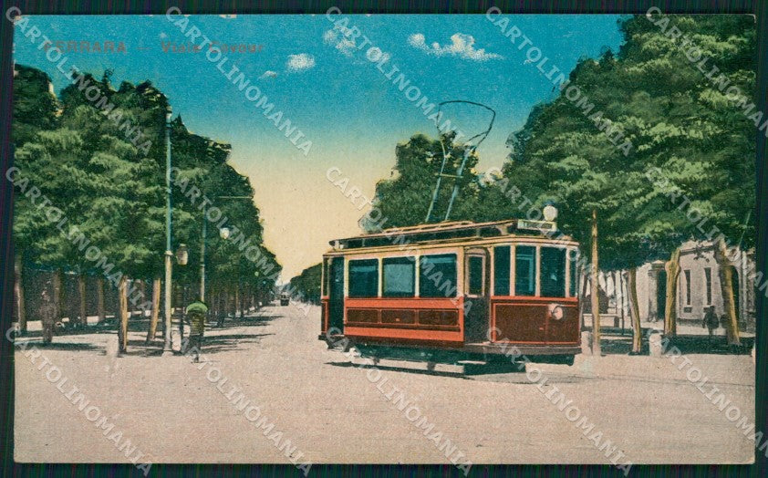 Ferrara città Tram cartolina QZ4470 – fronte