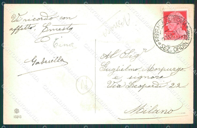 Ferrara città ABRASA cartolina QZ4473 – retro