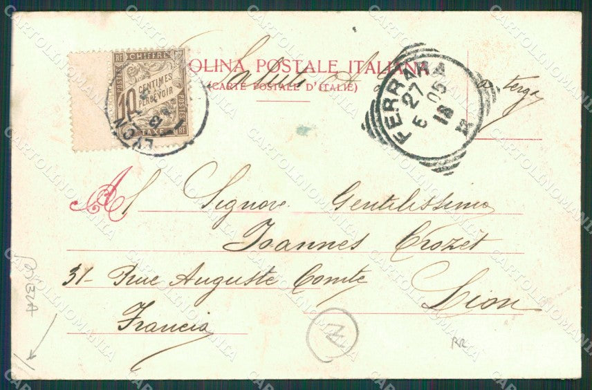 Ferrara città Tram ABRASA PIEGA cartolina QZ4478 – retro