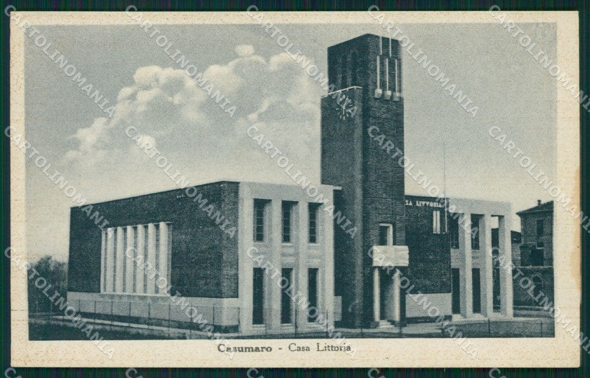 Ferrara Cento Casumaro Fascismo Casa Littoria cartolina QZ4526 – fronte
