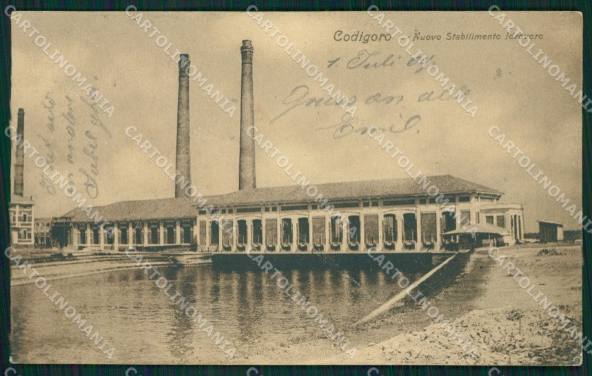 Ferrara Codigoro PIEGA cartolina QZ4530 – fronte