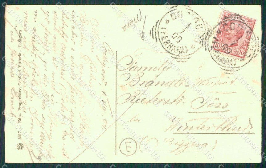 Ferrara Codigoro PIEGA cartolina QZ4530 – retro