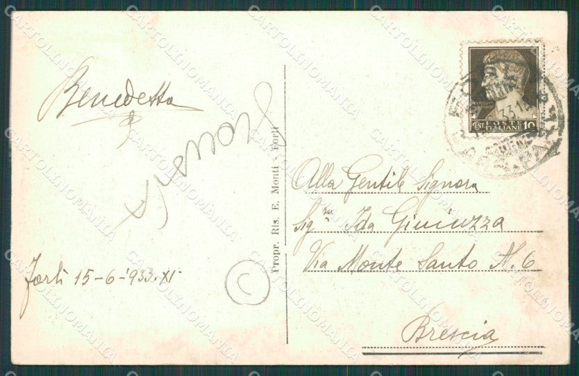 Forlì città Stazione SCOLLATA cartolina QZ4543 – retro