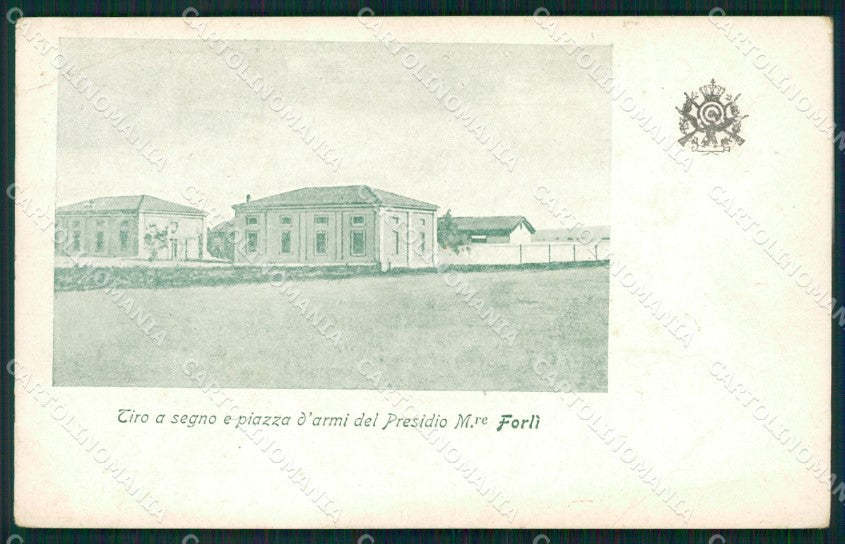 Forlì città Militari Tiro a Segno PIEGHE cartolina QZ4560 – fronte