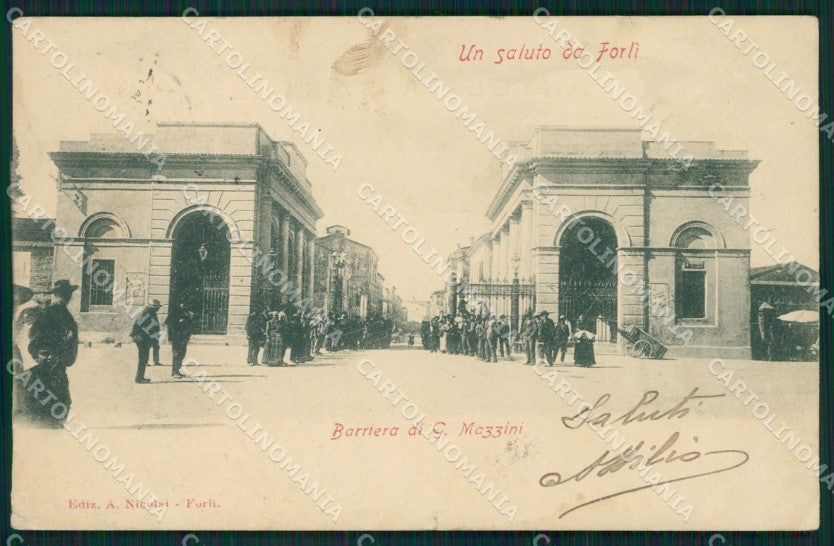 Forlì città STRAPPINO PIEGA cartolina QZ4578 – fronte