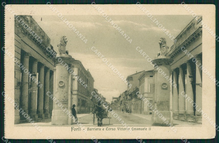 Forlì città PIEGA cartolina QZ4595 – fronte