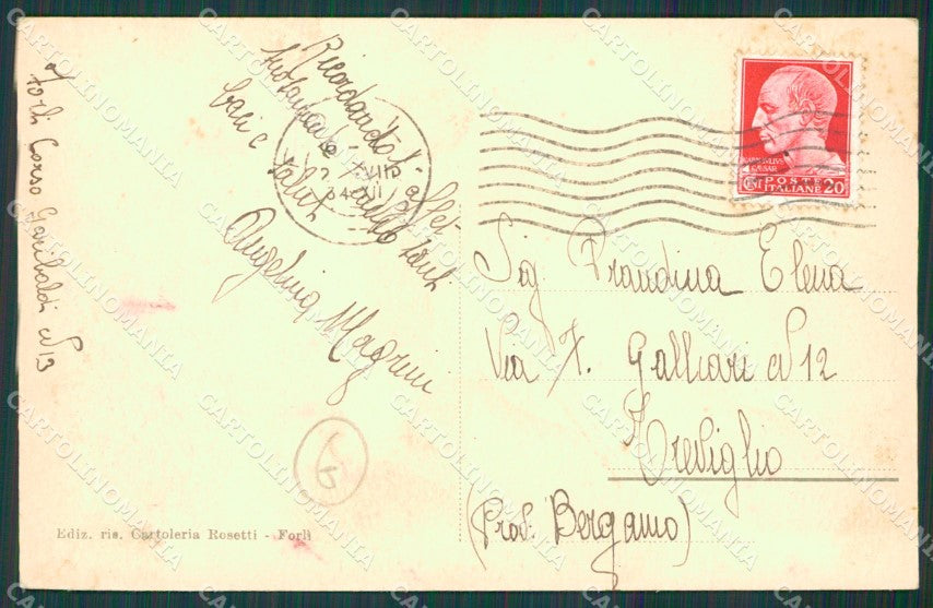 Forlì città cartolina QZ4597 – retro