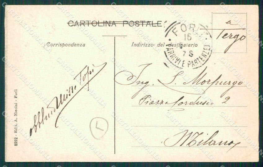 Forlì città cartolina QZ4606 – retro