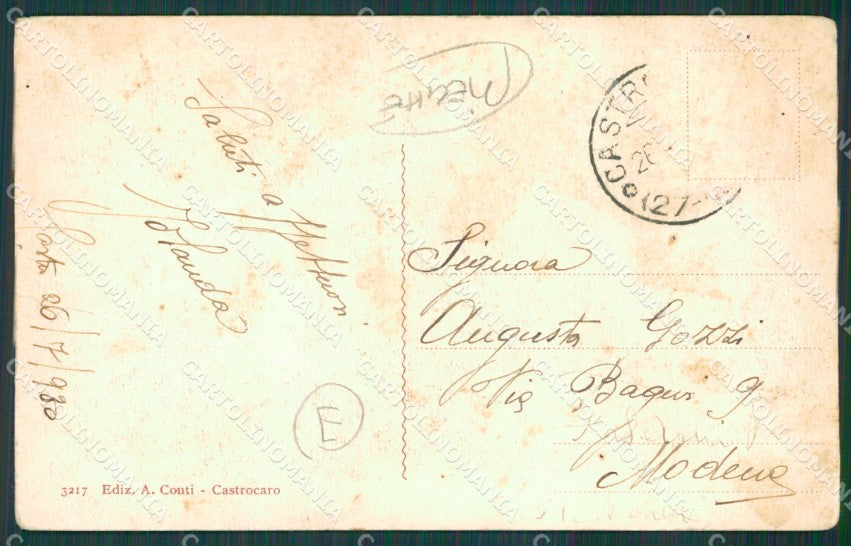 Forlì Castrocaro PIEGHE cartolina QZ4621 – retro