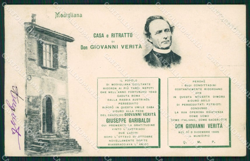 Forlì Modigliana Garibaldi cartolina QZ4633 – fronte