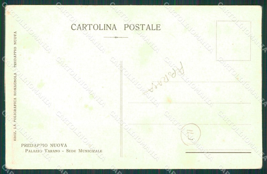 Forlì Predappio ABRASA cartolina QZ4637 – retro