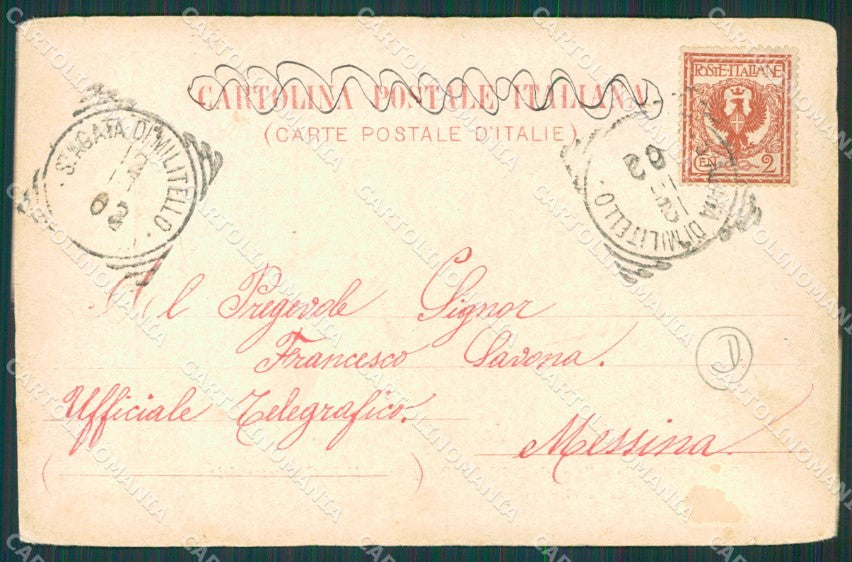 Firenze San Godenzo Dante cartolina QZ4639 – retro