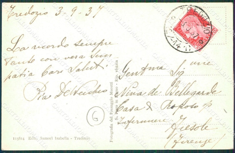 Forlì Tredozio cartolina QZ4646 – retro